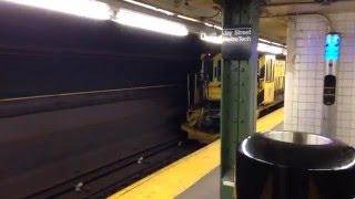 Late night creepy train in NYC subway