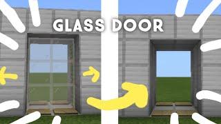 Minecraft: Working Sliding Glass Door Tutorial