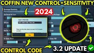 UPDATE 3.2 COFFIN NEW BEST SENSITIVITY + CODE AND BASIC SETTING CONTROL PUBG MOBILE