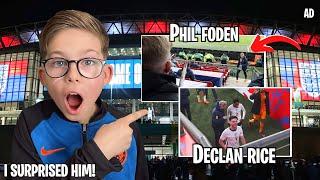 SURPRISING MY SON WITH VIP TICKETS AT WEMBLEY! *PITCH SIDE*