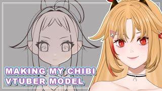 【Vtuber Model | Drawing】Making chibi model for myself【Rine Vartist】