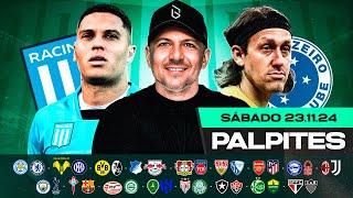 PALPITES DE FUTEBOL PARA HOJE 23 11 2024 (SÁBADO) + BILHETE PRONTO | Boleiros Tips