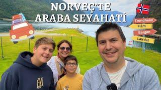 PANORAMİK NORVEÇ SEYAHATİ | ARABAYLA TRONDHEİM - BERGEN | GEZİ VLOG 