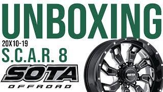 Sota Offroad S.C.A.R. 8 20x10 -19 Wheel Rim Unboxing