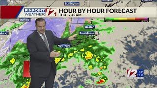 WPRI 12 Weather Forecast for 11/26/24:  Rain ends this afternoon; more rain for Thanksgiving