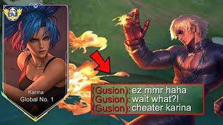 HOW TO DESTROY GUSION IN SOLO RANK?! (Karina Gameplay) - MLBB