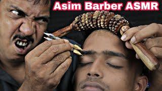 Asim Barber Pin Pen Therapy And Hair Crack Head Massage With Neck Crack ASMR Nasal Bridge Crack