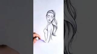 How to draw a girl ️ #art #artwork #draw #drawing #cartoon #anime #sketch #fashion #style