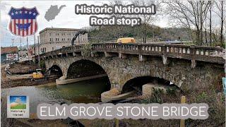 Historic National Road: Elm Grove Stone Bridge, Wheeling, West Virginia