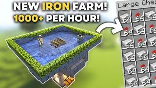 Minecraft BEST Iron Farm 1.21 | Iron Farm Tutorial - 1000+ Per/h