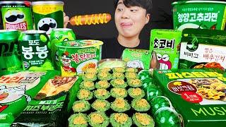 ASMR MUKBANG 편의점 핵불닭 미니!! 떡볶이 & 핫도그 & 김밥 FIRE Noodle & HOT DOG & GIMBAP EATING SOUND!