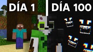 Sobreviví 100 DÍAS con ESQUIZOFRENIA en Minecraft HARDCORE