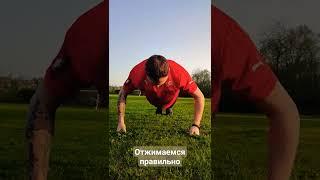 Отжимаемся правильно ! Чистый воздух ! #спорт #отжим #здоровье #жизнь #зож #dndz #правильно
