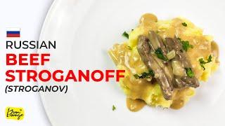 Russian Beef Stroganoff Recipe: Russian Babushka Style Beef Stroganoff | Yum Lounge (English)