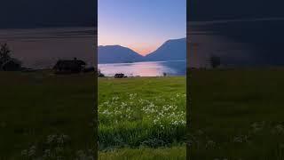 Norwegian summer nights be like (11pm - 1am )#norway #nature #europe #viralvideo   