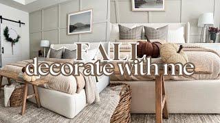 COZY FALL DECORATE WITH ME 2024 | Simple fall bedroom decor ideas