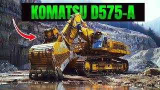 Komatsu D575A: BIGGEST CRAWLER BULLDOZER IN THE WORLD! | Super Bulldozer