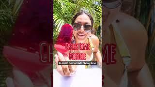 Homemade Cherry Lime Popsicles