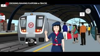 Crossing/walking platform or tracks- Hindi