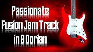 Passionate Fusion Jam Track in B Dorian  Guitar Backing Track