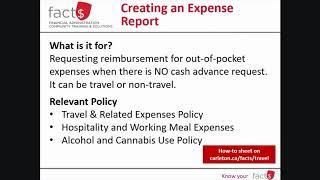 Travel and Expense Reimbursement 101