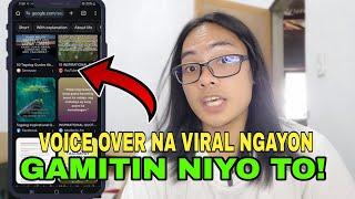 VOICE OVER NA VIRAL NGAYON GAMITIN NIYO TO!