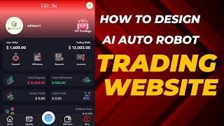 How to create AI Auto Trading Investment Website 2024