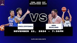 Philippines vs New Zealand Fan POV - FIBA Asia Cup 2025 Qualifiers (November 21, 2024)