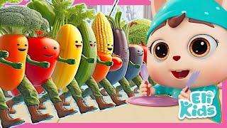 Vegetable Go Marching +More | Educational Songs | Eli Kids Compilations