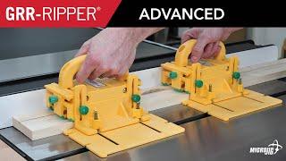 GRR-RIPPER Advanced by MICROJIG for tablesaws, router tables, jointers, and bandsaws.