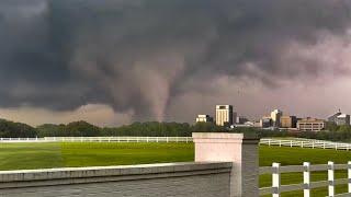 Huge EF-3 Tornado Tears Tennessee Apart! Destruction in Nashville, TN, USA