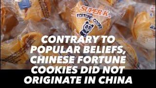 Fortune Cookies Did Not Originate From China