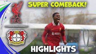 Liverpool u19 vs Bayer u19 | UEFA Youth League | Highlights 05-11-2024