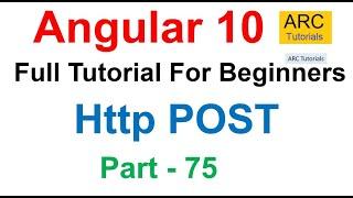 Angular 10 Tutorial #75 - HTTP POST Tutorial | Angular 10 Tutorial For Beginners