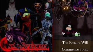 THE NEW UPCOMING CREEPY ROBLOX GAME! • Camp Cataclysm |Upcoming Creatures|