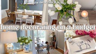 HOME DECOR IDEAS ON A BUDGET | home decor shop with me, haul & decorating | home decorating tips!