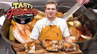 How To Prepare A DELICIOUS Thanksgiving Turkey | Tasty Tailgating Ep. 11