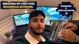 Unboxing My First Mechanical Keyboard | Epomaker x Feker Galaxy80 