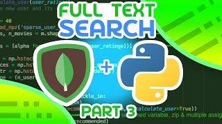 MongoDB + Python #3 - Full-Text Search with Atlas Search