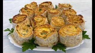 Рулетики из Лаваша с Курицей в Духовке / Праздничная Закуска из Лаваша / Lavash Roll