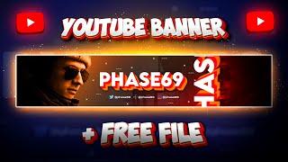 How to make a YouTube Banner Without Photoshop - FREE Template