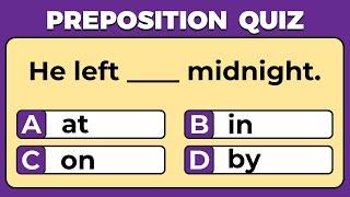 Preposition Quiz: Can You Score 25/25? | #challenge 20