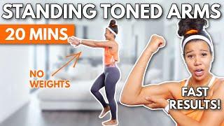 20 Mins Standing Toned Arms Workout | No Equipment, Beginner Friendly | growwithjo