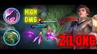 Savage Zilong build full of DAMAGE & REGEN - Tank killer build (Normal!)