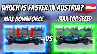 Max Downforce Vs Max top speed - Austria  #f122