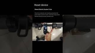 How to reset Xiaomi Electric Scooter 3 Lite