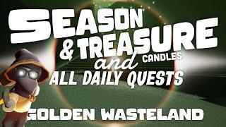 Today’s Season & Treasure Candles and Daily Quests | Golden Wasteland | SkyCotl | NoobMode