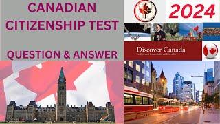 Canadian Citizenship Test 2024 || Important Questions and Answers to pass