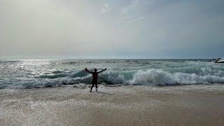 Barcelona Beach Walking Tour Platja Badalona 2022 Beach Walk