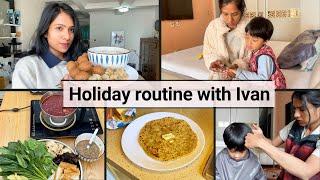 Aloo-cheese paratha, pani-puri for Ivan , How I spent 5 days holiday I Met Indian family